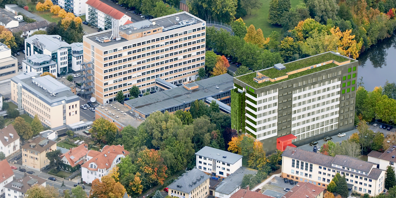 Die PA+ Architekten haben ein Konzept für die energetische Fassadensanierung der THM in Gießen entwickelt. Nachhaltig. Mit aktiver Fassade.